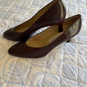 Etienne Aigner Brown Classic Pumps with Tapered Heel